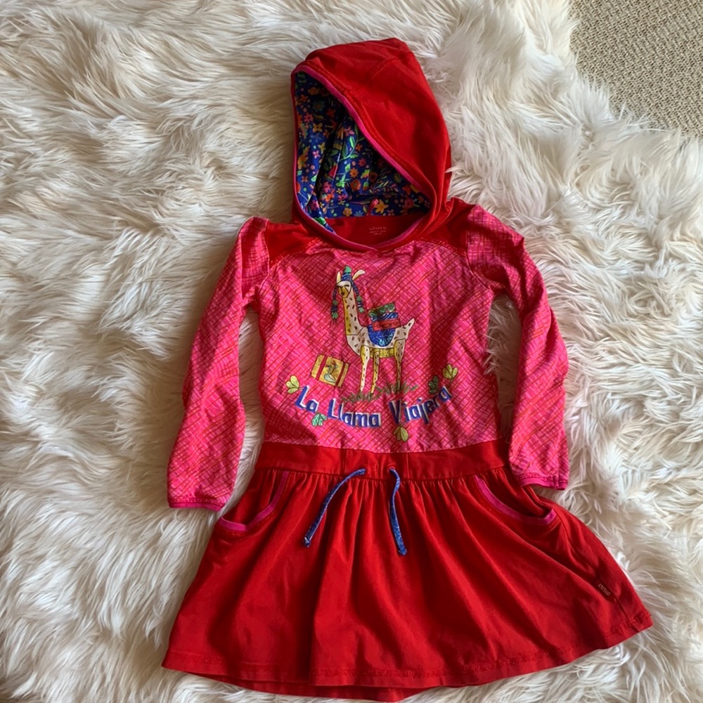 Oilily Hooded Llama Dress